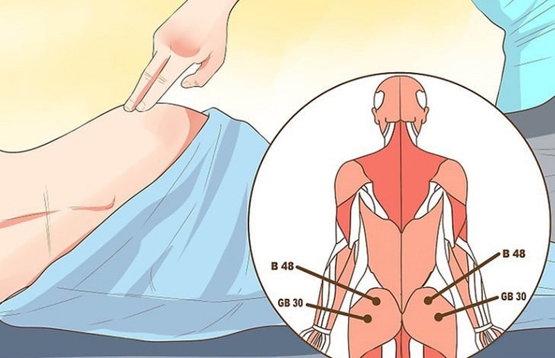 Huyệt Khúc Cốt nằm trên đường xương mu của bụng