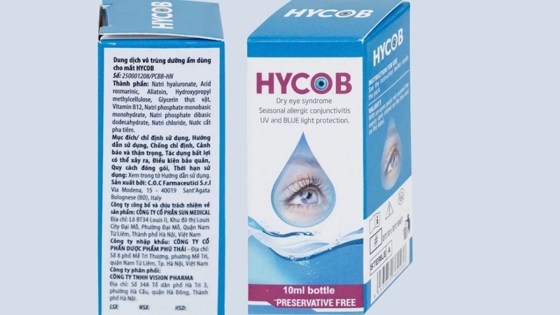Hycob 10ml Sun Medical tạo độ ẩm cho mắt có tốt không? 5