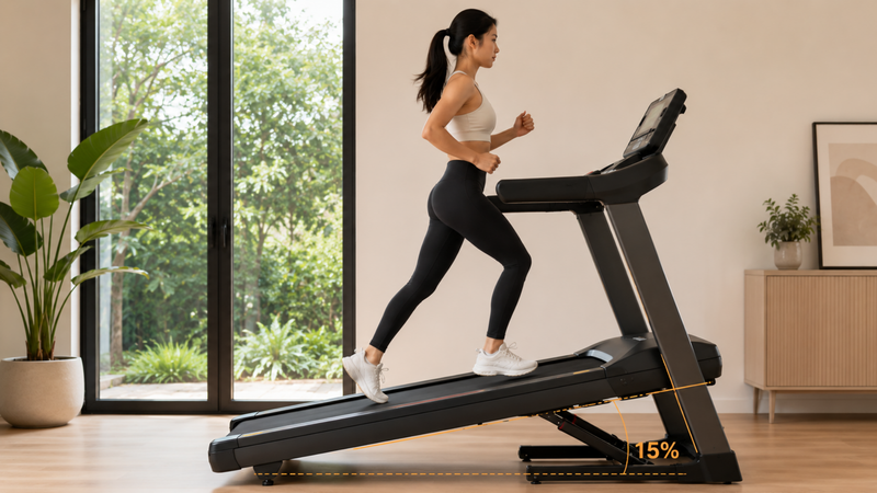 Điều chỉnh độ dốc phù hợp giúp tối ưu hiệu quả và thể lực