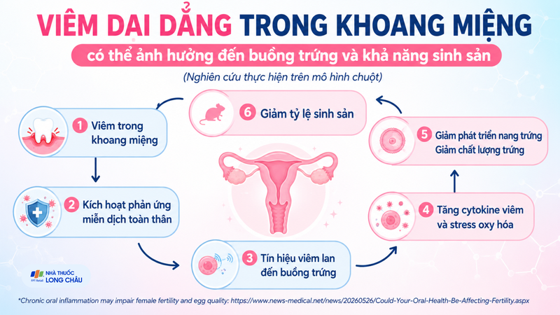 Viêm miệng mạn tính có thể tác động đến khả năng sinh sản