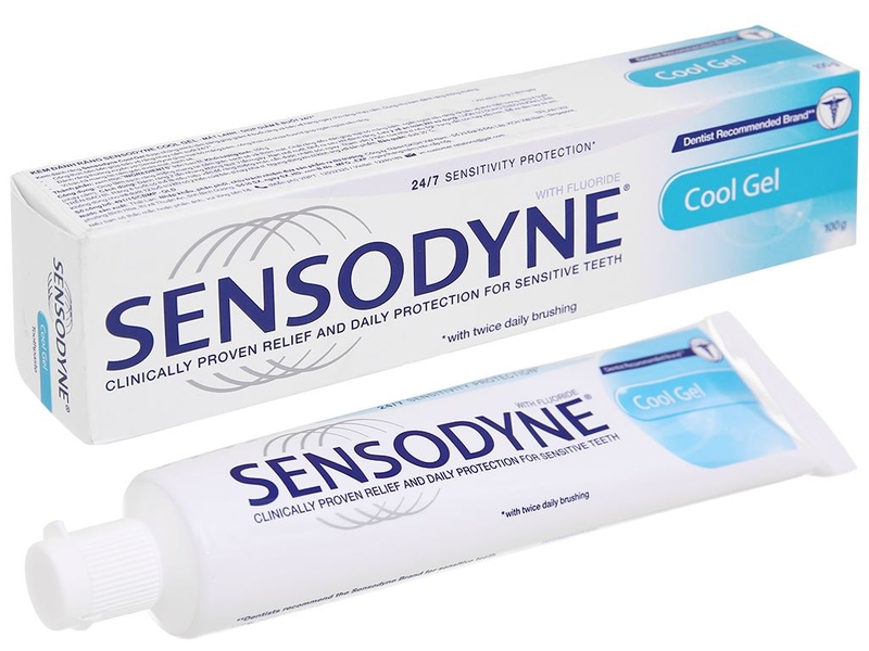Kem đánh răng cho răng nhạy cảm: Sensodyne Cool Gel