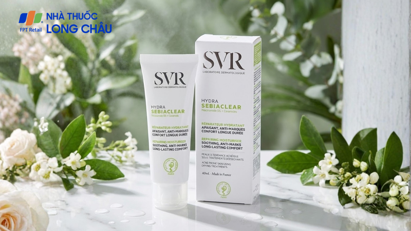 Kem dưỡng ẩm SVR Sebiaclear Hydra cho da dầu mụn (40ml)