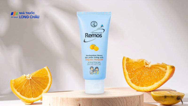 Kem chống muỗi Remos Rohto hương cam