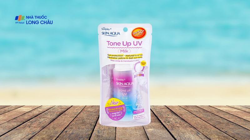Sữa chống nắng Skin Aqua Tone Up Milk Lavender SPF50+
