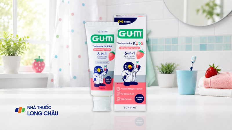Kem đánh răng SUNSTAR GUM hương dâu