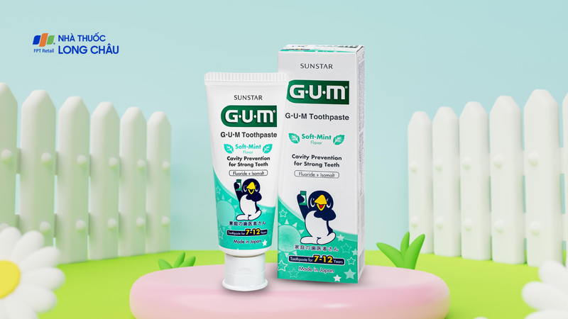 Kem đánh răng Sunstar Gum cho bé