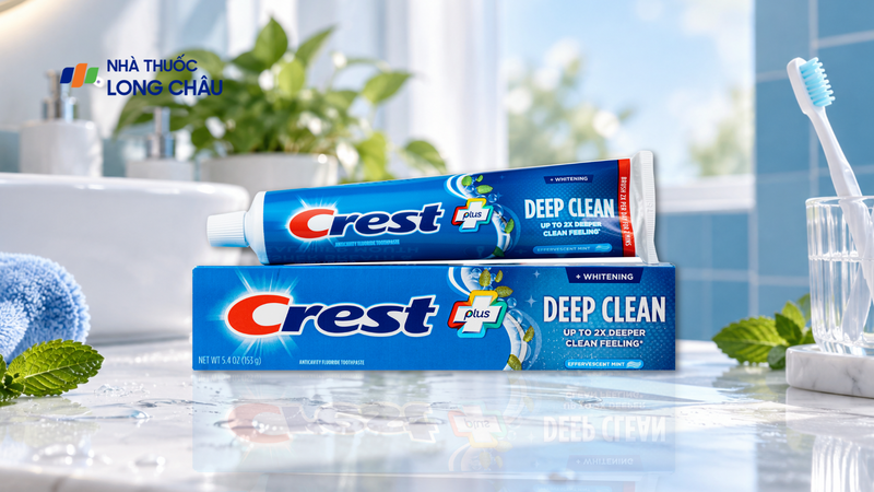 Kem đánh răng Crest + Deep Clean Anticavity Fluoride