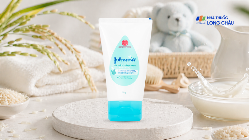 Kem dưỡng ẩm cho bé Johnson’s Milk + Rice