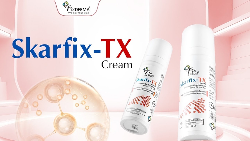 Kem bôi mờ nám, tàn nhang Skarfix TX Cream giúp da đều màu và tươi sáng hơn