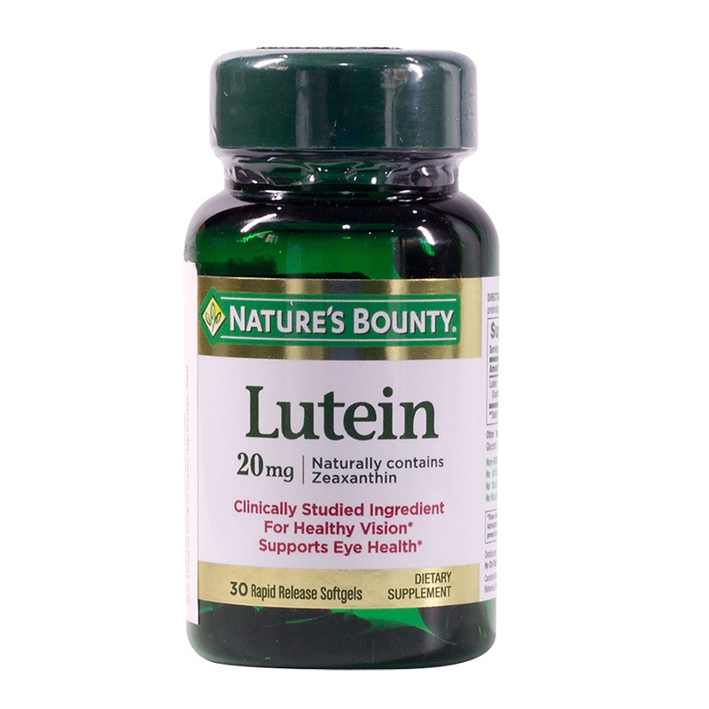 Viên uống Lutein Nature's Bounty giúp giữ cho đôi mắt của bạn khỏe mạnh và giảm quá trình lão hóa mạnh mẽ