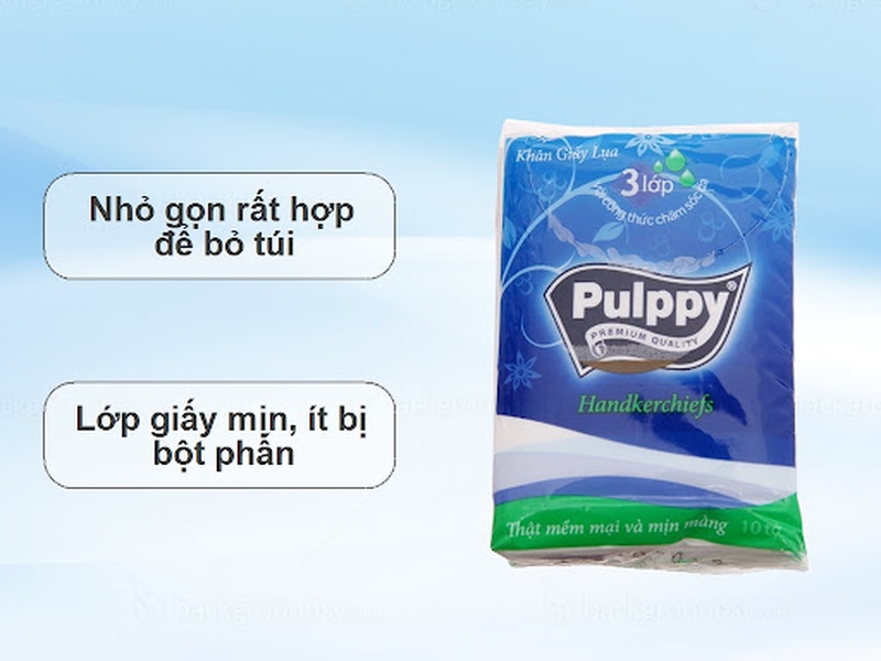 Khăn giấy bỏ túi Pulppy tiện lợi, phổ biến