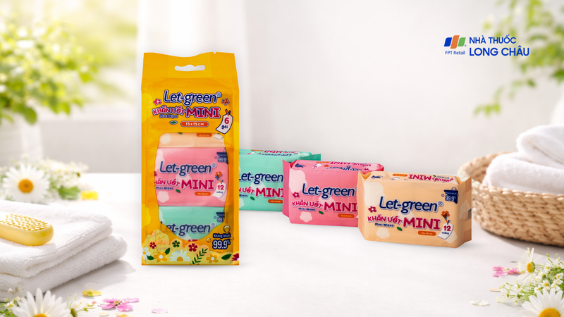 Khăn ướt mini Let-green