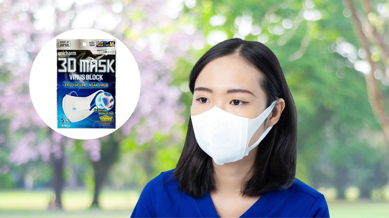 Khẩu trang 3D Unicharm Mask Virus Block
