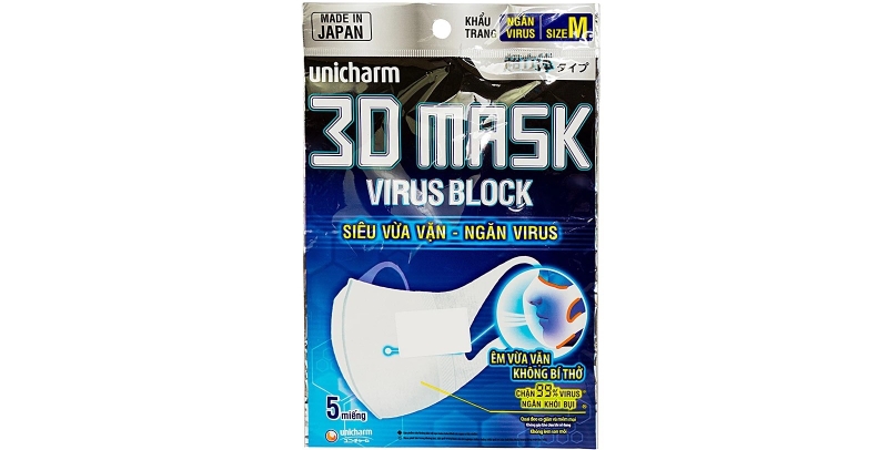 Review khẩu trang 3D cho bé Unicharm Nhật Bản 4