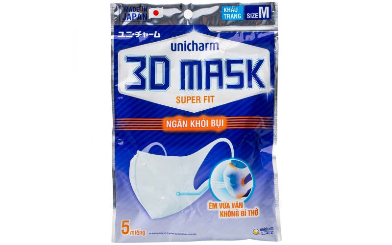 Review khẩu trang 3D cho bé Unicharm Nhật Bản 5