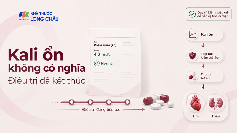 Kali máu là một chỉ số phải theo dõi thường xuyên