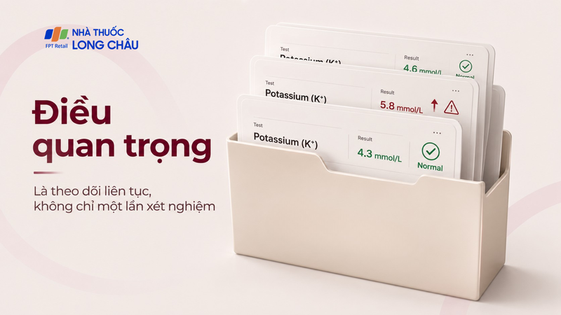 Nếu không duy trì kiểm soát liên tục, người bệnh có thể gặp tình trạng tăng kali tái diễn
