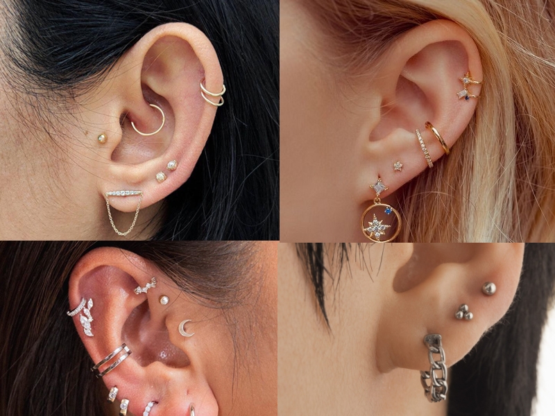 xỏ khuyên tai kiêng gì để mau lành