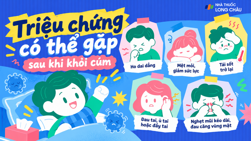 Người bệnh vẫn có thể gặp nhiều triệu chứng khác nhau trong quá trình hồi phục
