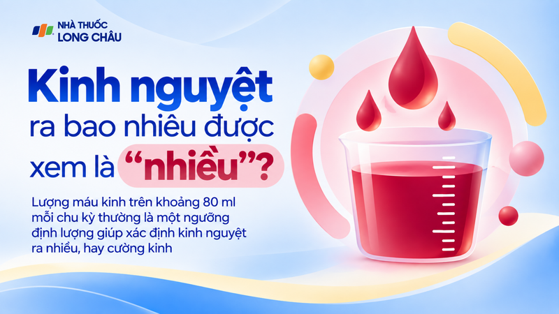 Kinh nguyệt ra nhiều được xác định như thế nào?