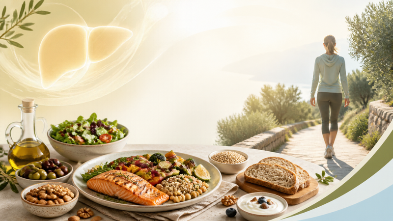 Chế độ ăn cân bằng, giàu chất xơ và hạn chế đường bổ sung giúp hỗ trợ cải thiện gan nhiễm mỡ