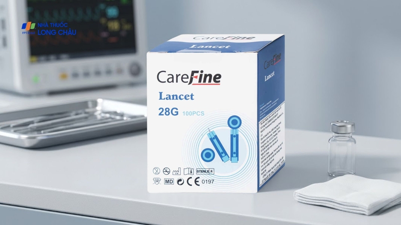 Kim lấy máu thử đường huyết Lancet Carefine BL-28G
