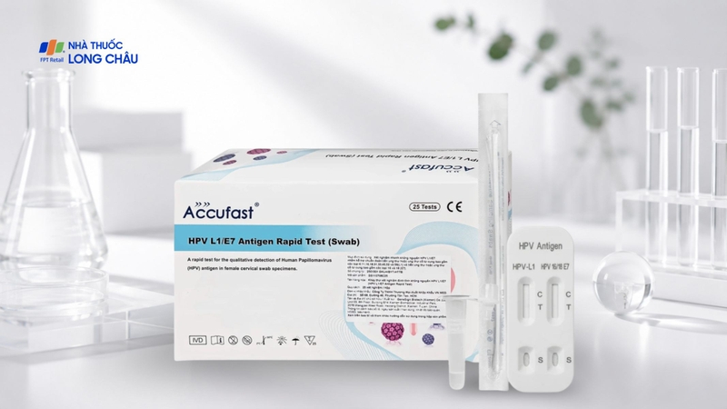 Kit test HPV Accufast L1/E7 giúp phát hiện sớm nguy cơ ung thư cổ tử cung