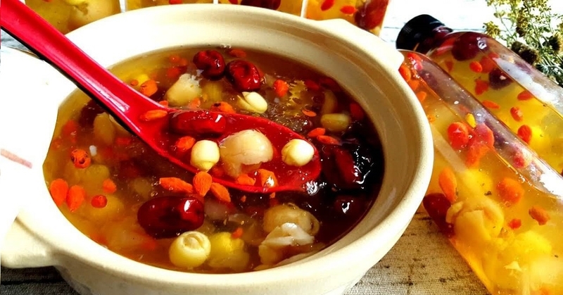 Kỷ tử nấu chè cùng hạt sen thơm ngon tại nhà 1