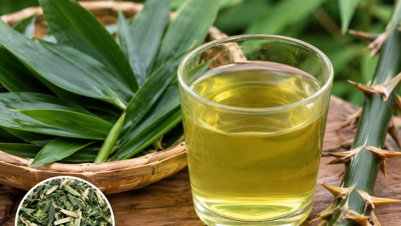 Nước lá tre gai được tin dùng như một loại trà thảo mộc giúp giải tỏa căng thẳng