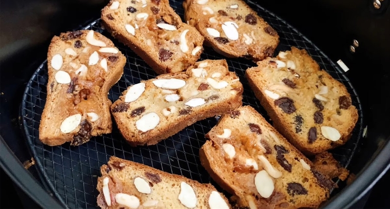 Làm bánh biscotti bằng nồi chiên không dầu không lo tăng cân 3