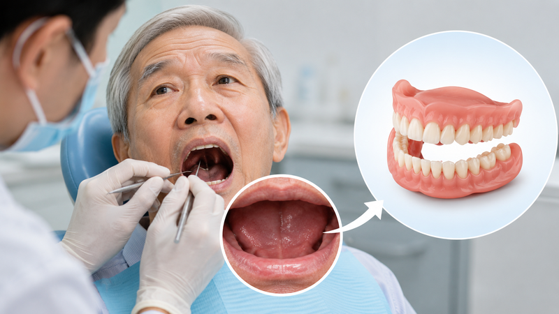 Cần đánh giá kĩ tình trạng răng và nướu trước khi làm lại hàm răng giả