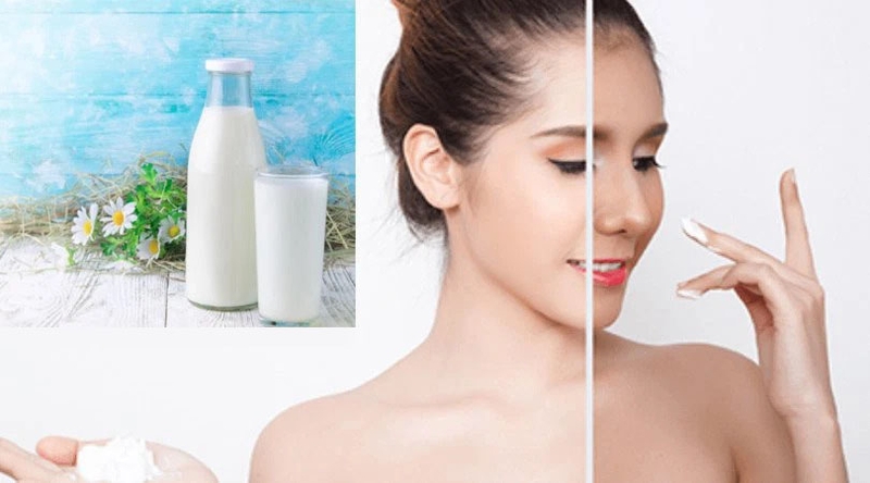 Dưỡng da trắng hồng bằng sữa tươi đơn giản