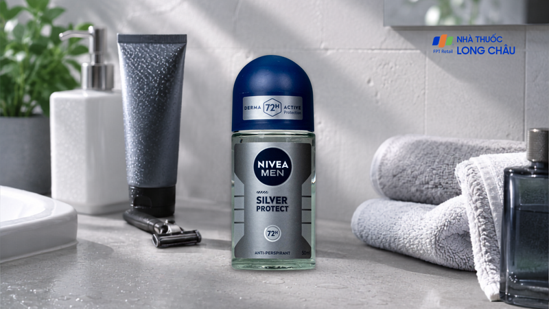 Lăn khử mùi cho nam Nivea Men Silver Protect 50ml