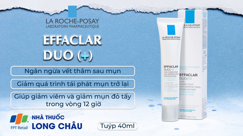 Kem Dưỡng Giảm Mụn, Ngừa Thâm La Roche-Posay Effaclar Duo (+) 40Ml 2