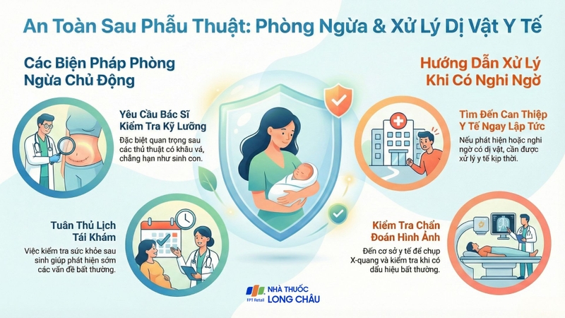 Phòng ngừa dị vật sót lại cần kiểm tra sau thủ thuật y tế để đảm bảo an toàn sức khỏe