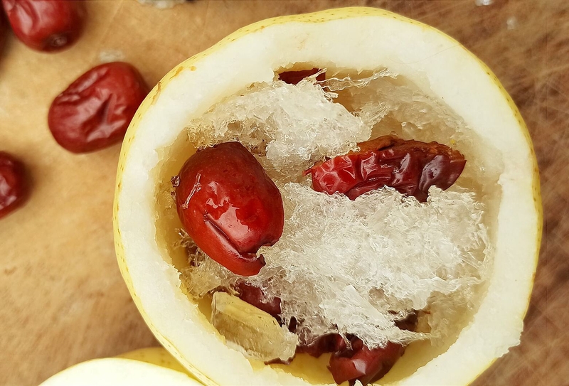 Lê hấp đường phèn trị ho vừa thơm ngon lại giàu dinh dưỡng 3