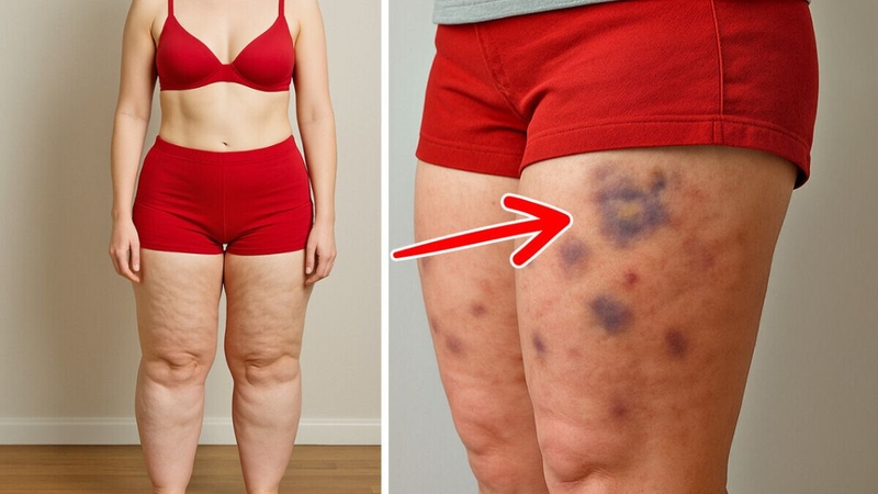 Lipedema có thể gây đau, dễ bầm tím và cảm giác nặng chân