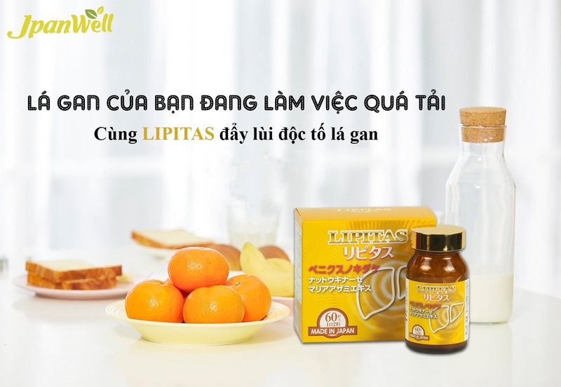 Lipitas Jpanwell: Sản phẩm công nghệ Nhật giúp giảm mỡ máu và cho một lá gan khỏe 1