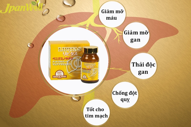 Lipitas Jpanwell: Sản phẩm công nghệ Nhật giúp giảm mỡ máu và cho một lá gan khỏe 2