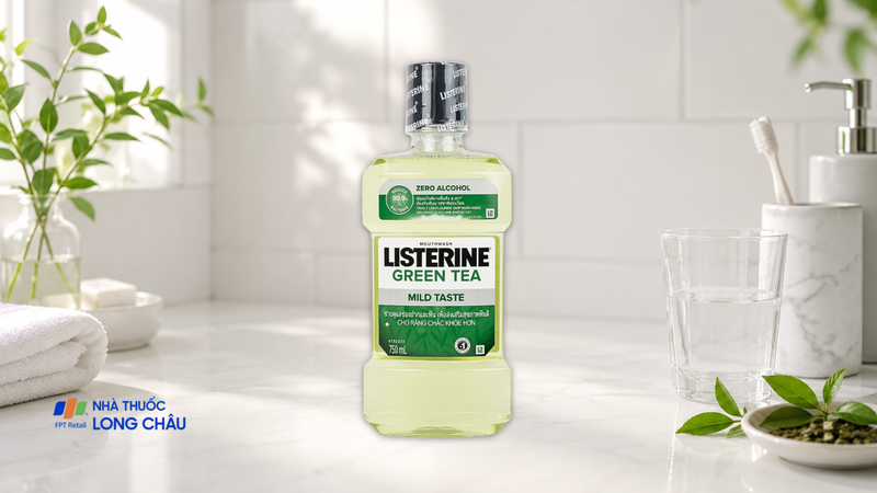 Nước súc miệng Listerine Green Tea