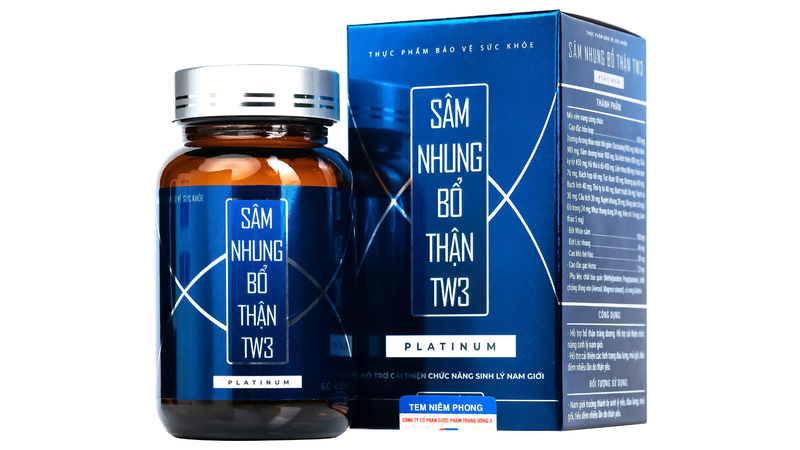Sâm Nhung Bổ Thận TW3 Planium hỗ trợ cải thiện chức năng sinh lý nam giới