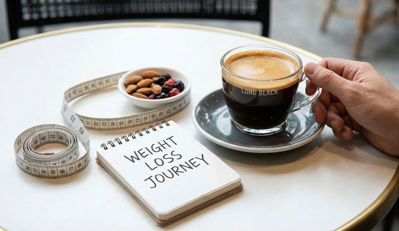 Long black coffee hỗ trợ đốt mỡ tự nhiên