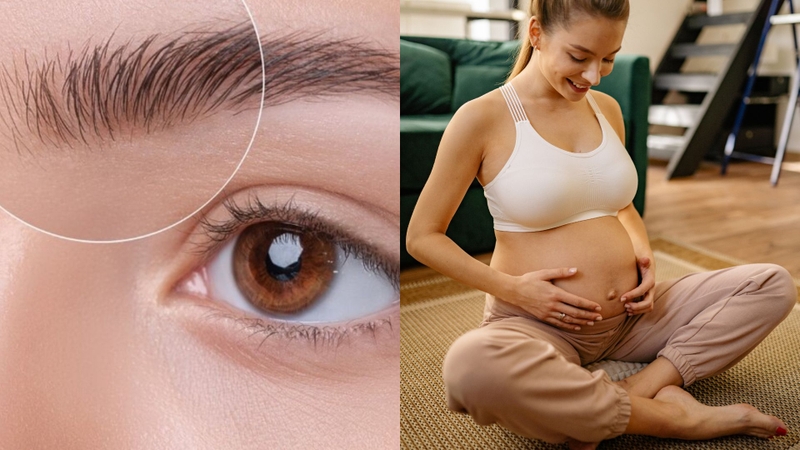 Nhiều người nhầm tưởng lông mày dựng là dấu hiệu mang thai