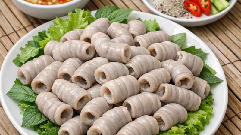 Lòng se điếu giả là những đoạn ruột non được phù phép trông giống lòng se điếu thật