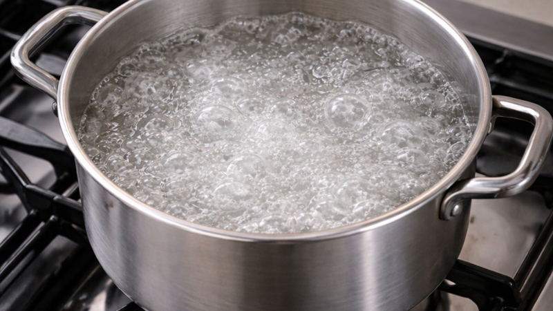 Bạn chỉ cho lòng vào luộc khi nước đã sôi và chỉ luộc trong thời gian vừa phải