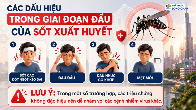 Lưu ý các dấu hiệu trong giai đoạn đầu của bệnh sốt xuất huyết