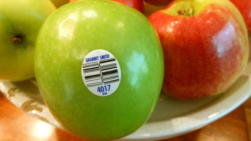 Mã vạch 4 chữ số thường là trái cây canh tác theo cách truyền thống