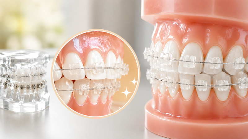 Mắc cài sứ thường có tính thẩm mỹ cao phù hợp với nhiều đối tượng