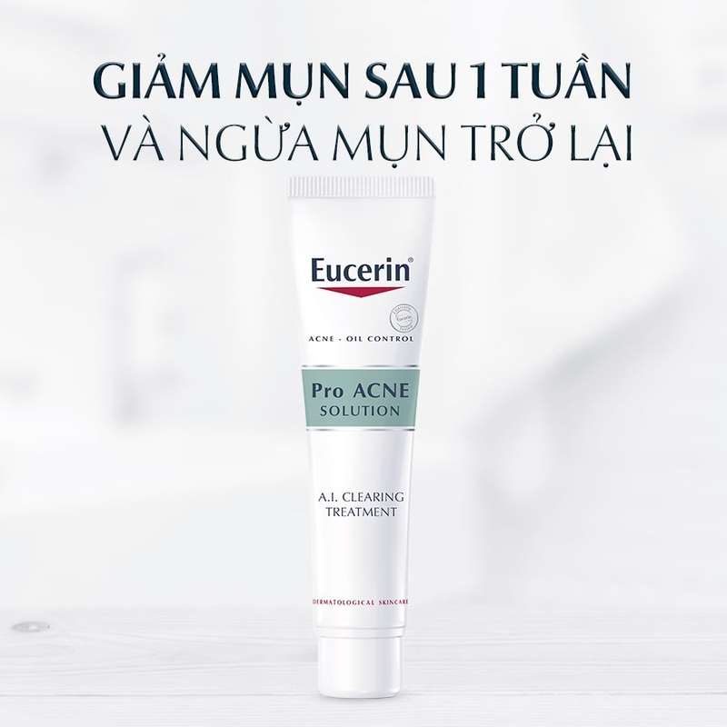 Gel rửa mặt Eucerin Pro Acne Cleansing với 6 % Ampho-Tensides và có đặc tính kháng khuẩn 4