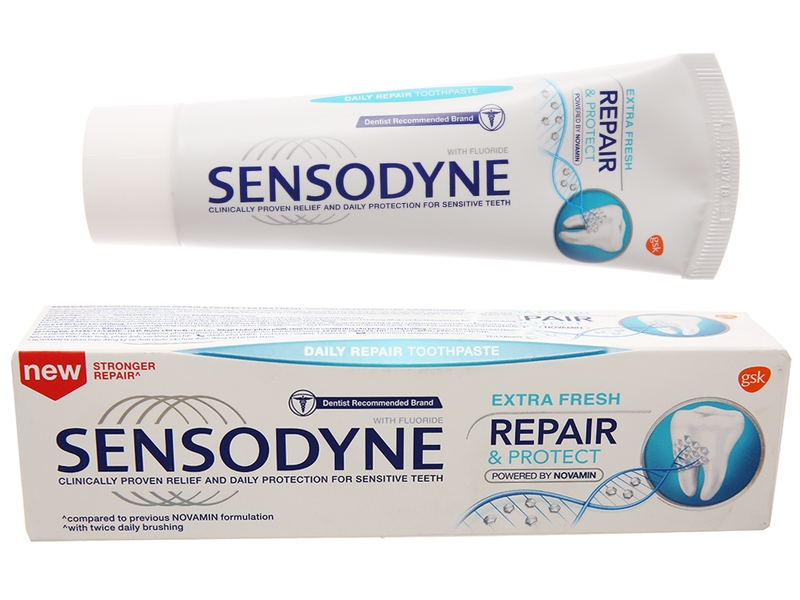 Kem đánh răng Sensodyne Repair & Pro Extra